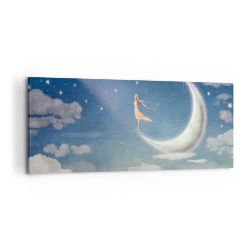 Canvas picture - Blue Suitor - 120x50 cm