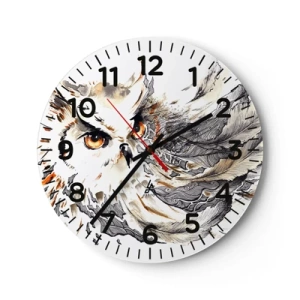 Wall clock - Clock on glass - She Came from the Land of Magic - 30x30 cm