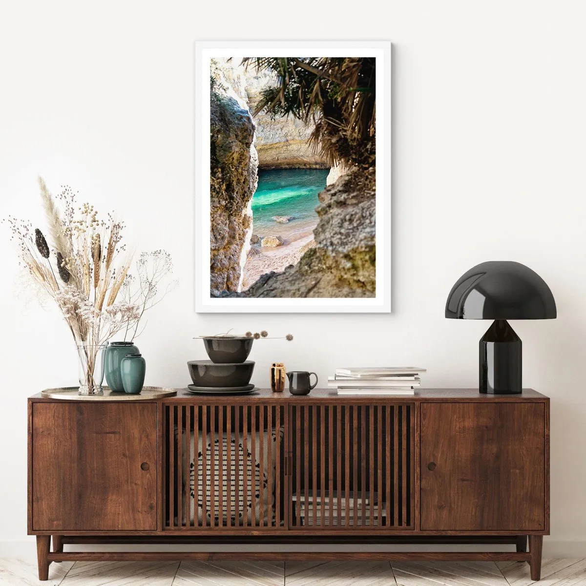 Poster in white frmae - Turquoise Bay - 30x40 cm