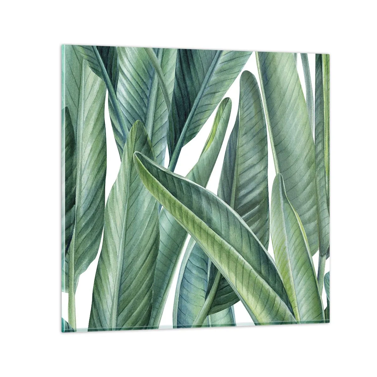 Glass picture - Only Green Itself - 40x40 cm