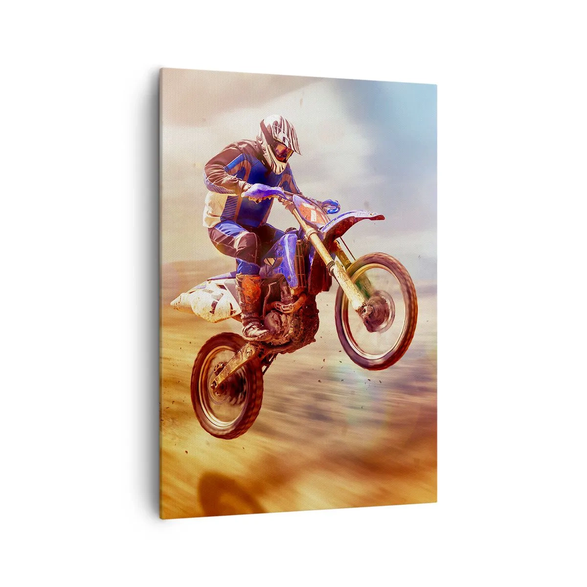 Canvas picture - Motorcycle Dizziness - 70x100 cm
