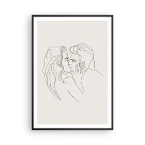Poster in black frame - Tangled up by a Feeling - 70x100 cm