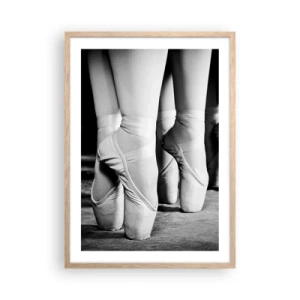 Poster in light oak frame - Together, Lightly - 50x70 cm