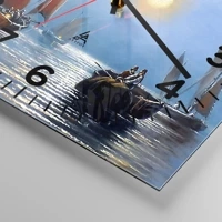 Clock face with numbers