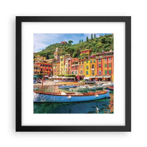 Poster in black frame - Italian Morning - 30x30 cm
