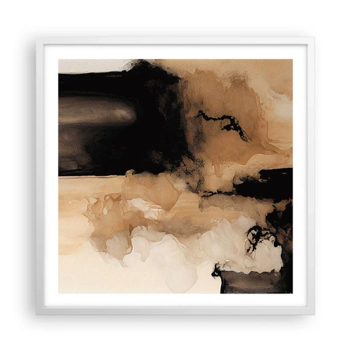 Poster in white frmae - Intriguing Abstract - 60x60 cm