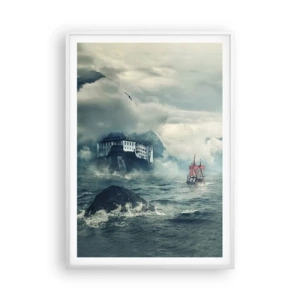 Poster in white frmae - On Magical Waters - 70x100 cm