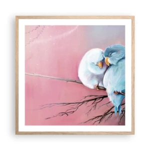 Poster in light oak frame - What Can We Add? - 60x60 cm