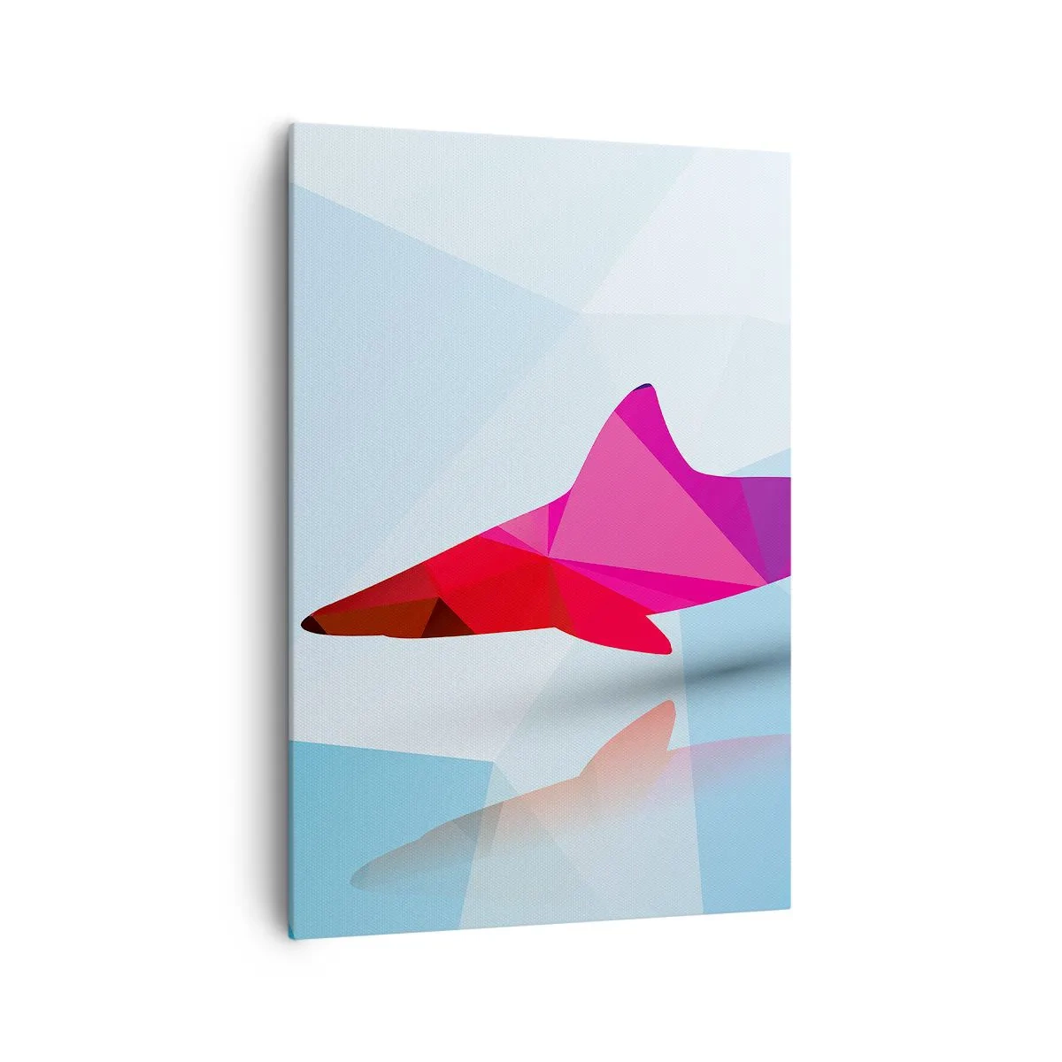 Canvas picture - Shark in a Crystal Environment - 70x100 cm