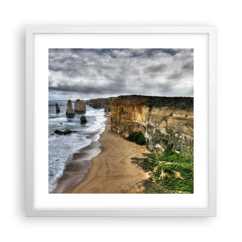 Poster in white frmae - Raw Beauty - 40x40 cm