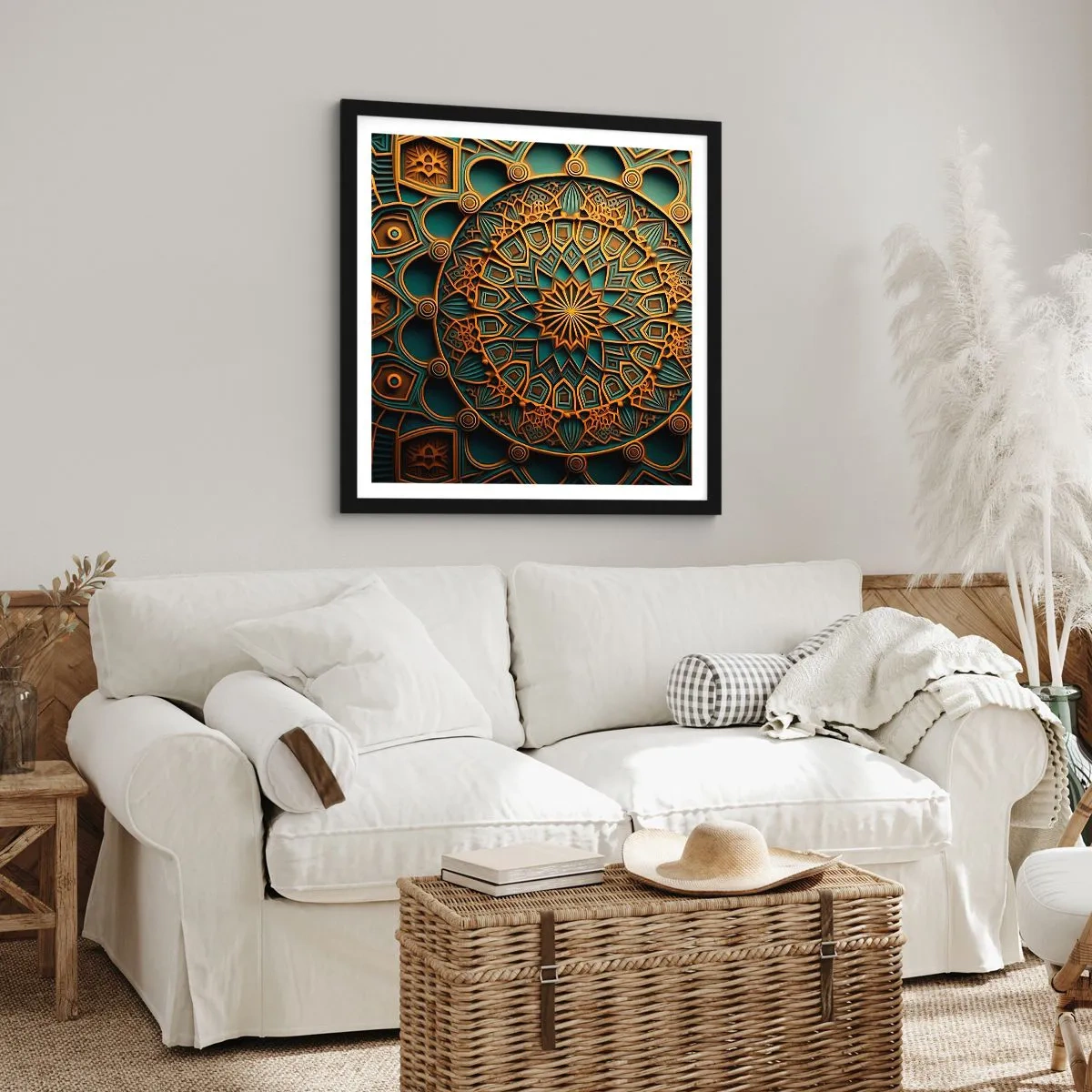 Poster in black frame - In Arabic Style - 30x30 cm