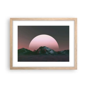 Poster in light oak frame - In a Neighbouring Galaxy - 40x30 cm