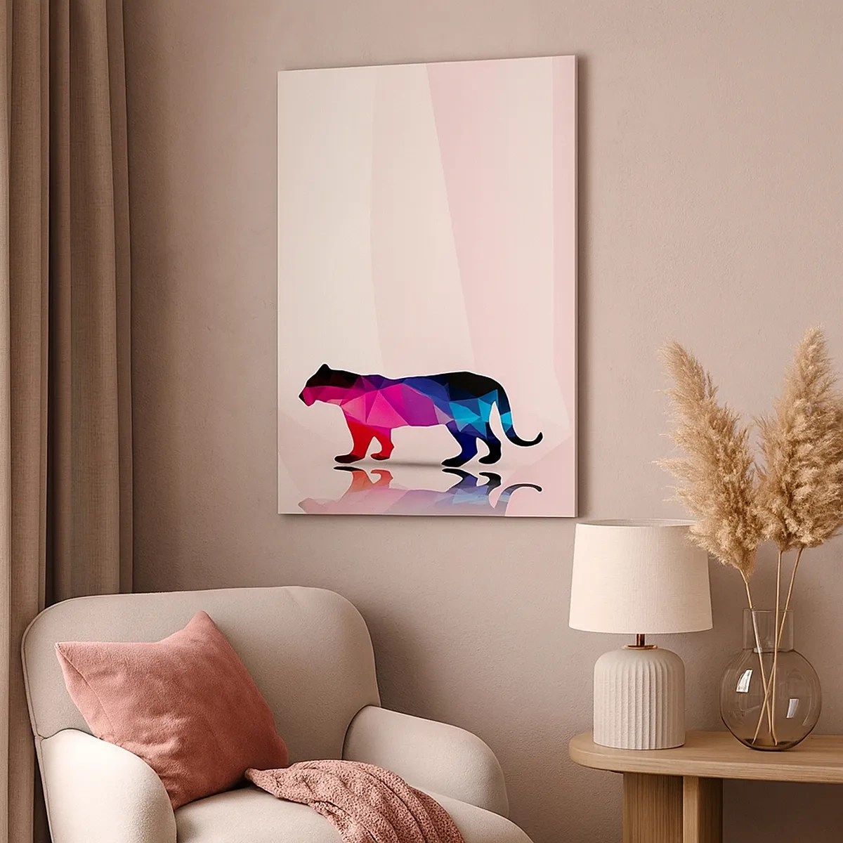 Canvas picture - Diamond Panther - 50x70 cm