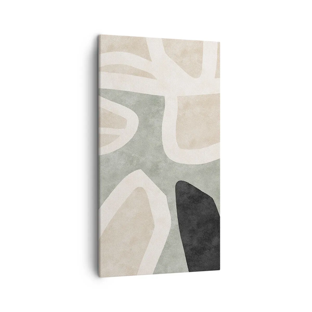 Canvas picture - Composition with a Black Motif - 45x80 cm