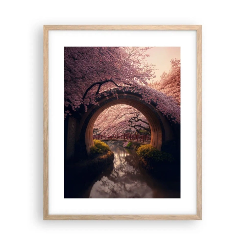 Poster in light oak frame - Japanese Spring - 40x50 cm