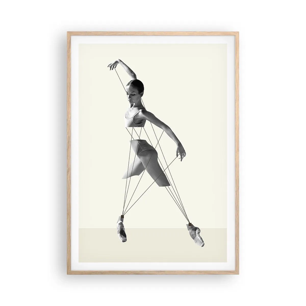 Poster in light oak frame - In the Theatre of the World - 70x100 cm