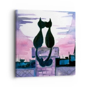 Canvas picture - Rendezvous under the Moon - 40x40 cm