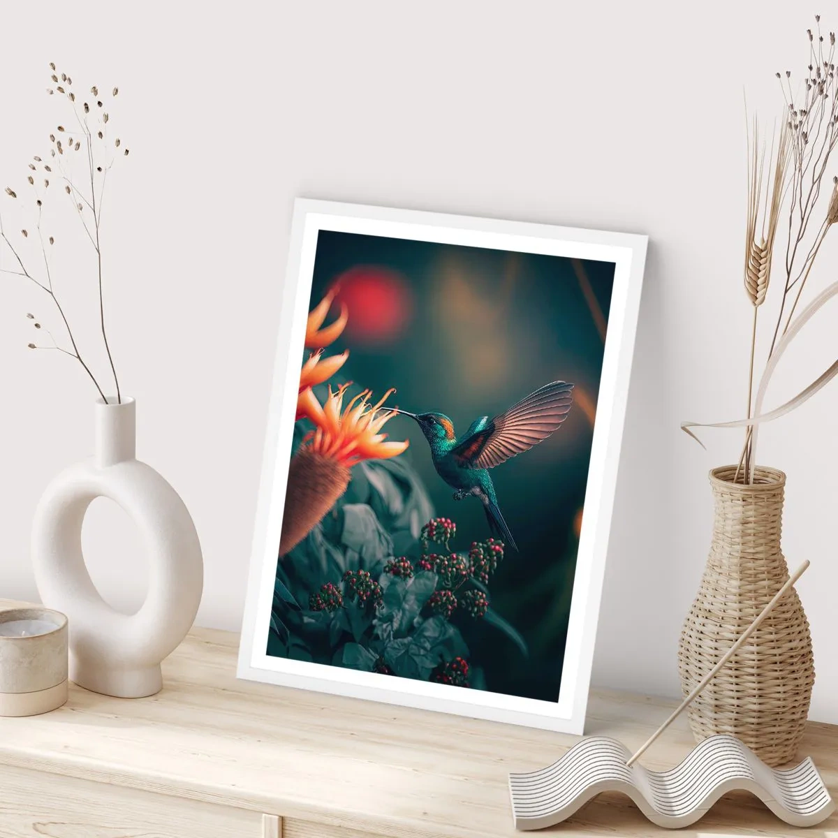 Poster in white frmae - Really Colourful Life - 61x91 cm