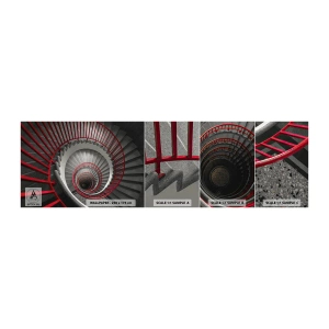Photo Wallpaper Sample Standard Eco - Games of Architecture - Architecture, Stairs, Industrial - 100x30 cm