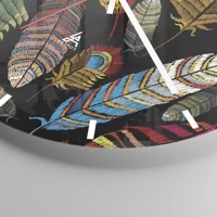 Clock face with lines