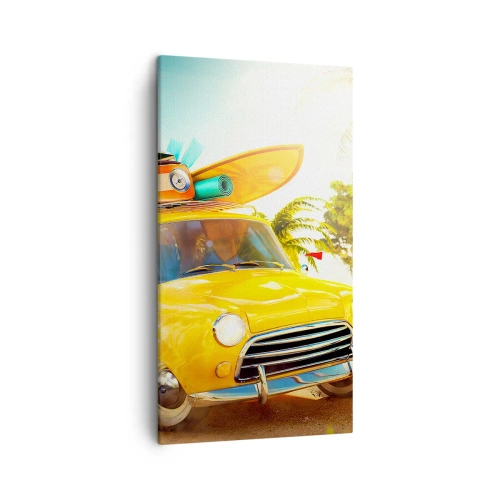 Canvas picture - Happy Travels - 45x80 cm