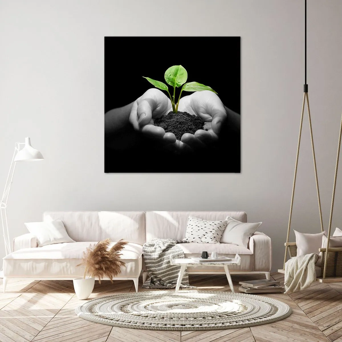 Canvas picture - I Love Nature, I Protect It - 60x60 cm
