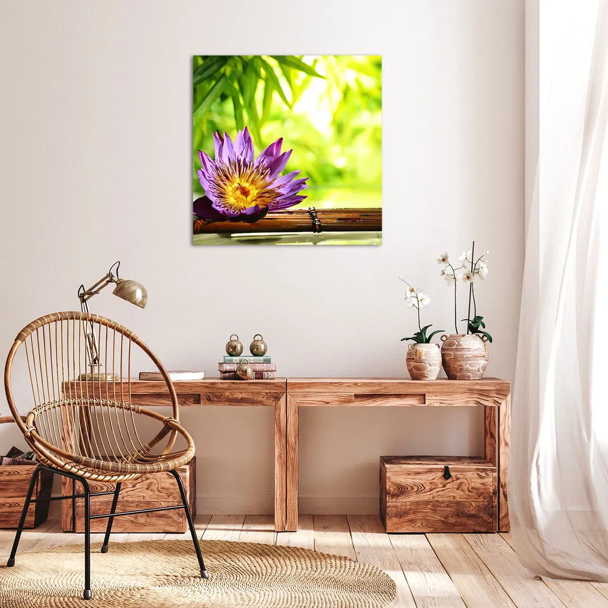 Canvas picture - In the Asian Sun - 60x60 cm