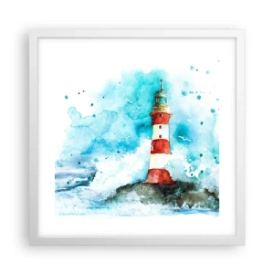 Poster in white frmae - Unity of Elements - 40x40 cm