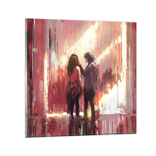 Glass picture - Eternal Spectacle of Love - 30x30 cm