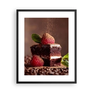 Poster in black frame - Life Is Sweet - 40x50 cm