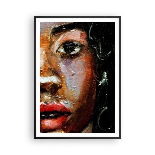 Poster in black frame - Black and Shine - 70x100 cm