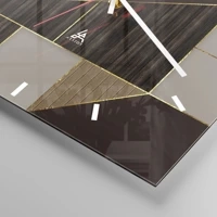 Clock face with lines