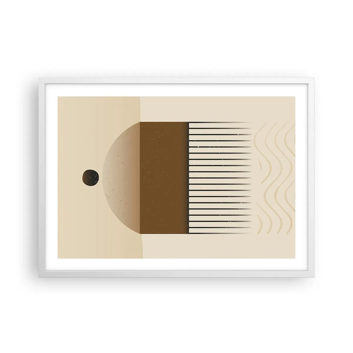 Poster in white frmae - Different States - 70x50 cm