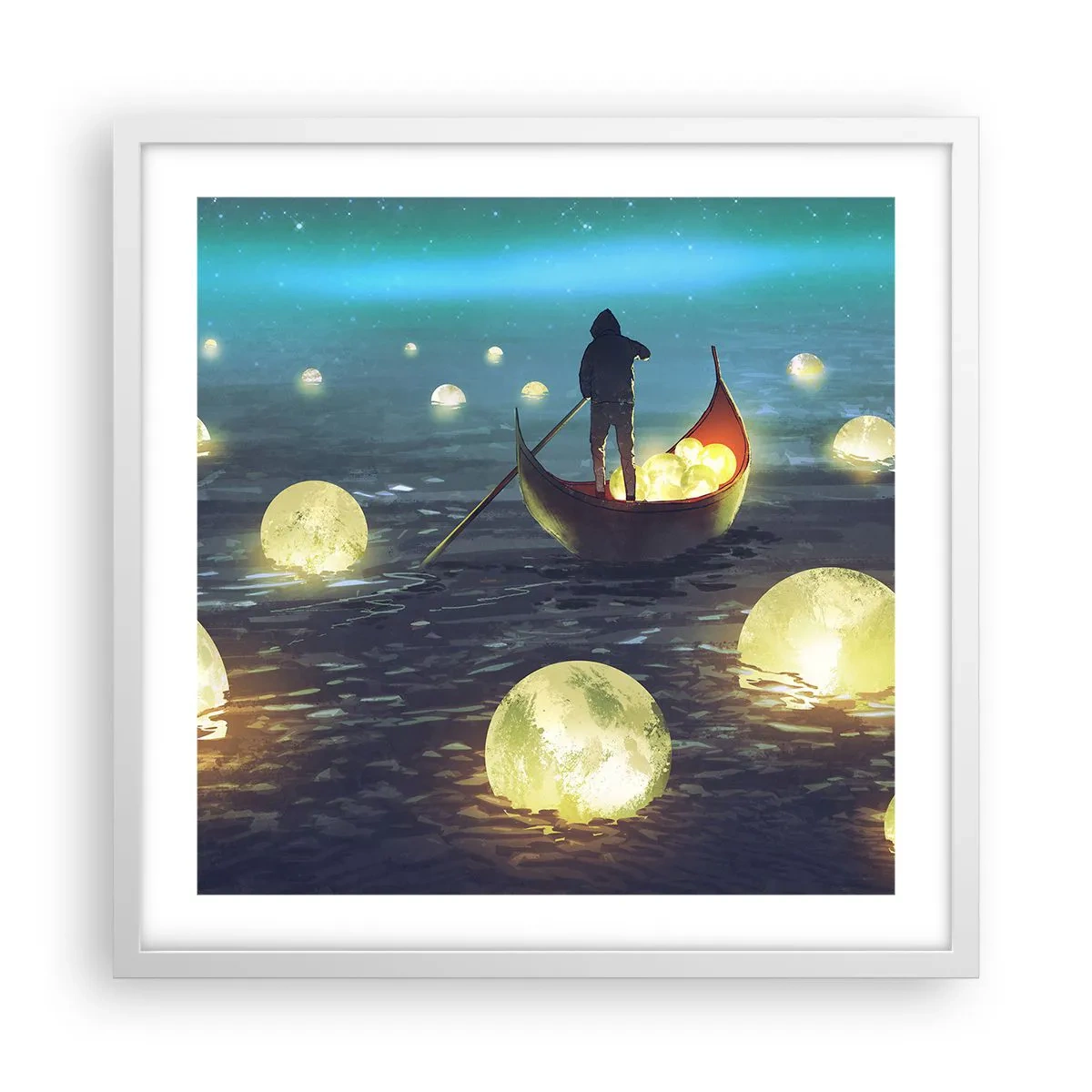 Poster in white frmae - Things that Philosophers Did Not Dream About - 50x50 cm