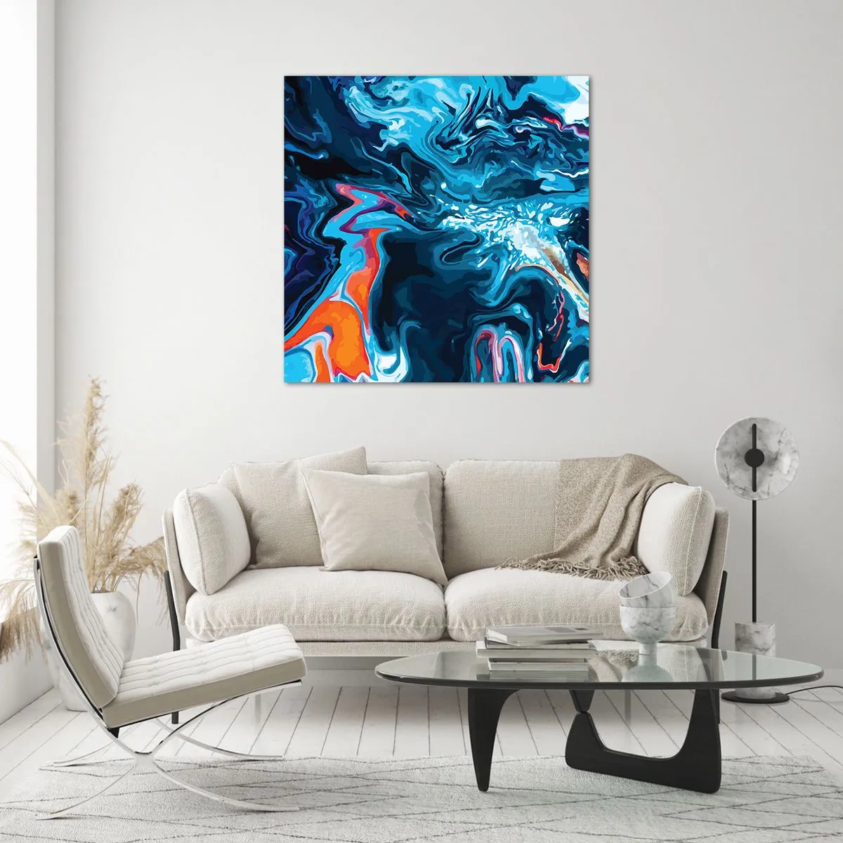 Glass picture - Into the Interior of the Sky - 60x60 cm