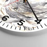 Clock face with numbers