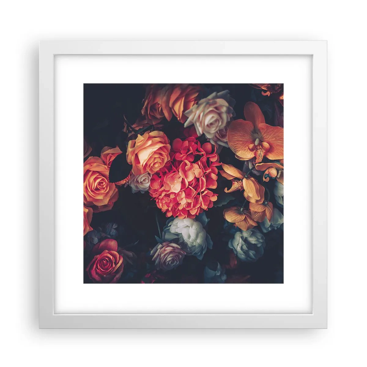 Poster in white frmae - Like at Dutch Masters - 30x30 cm