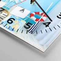 Clock face with numbers