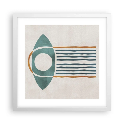 Poster in white frmae - Signs and Rituals - 40x40 cm