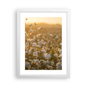 Poster in white frmae - Fluffy Field - 30x40 cm