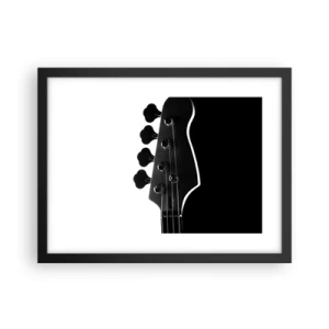 Poster in black frame - Rock Silence - 40x30 cm
