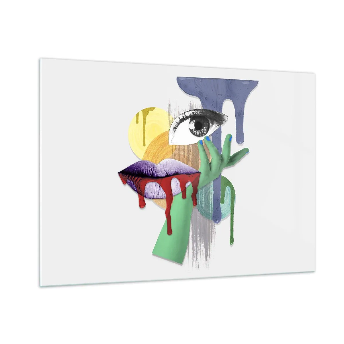 Glass picture - Deconstructed Portrait - 100x70 cm