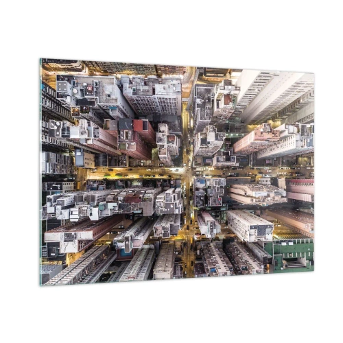 Glass picture - Greetings from Hong Kong - 100x70 cm