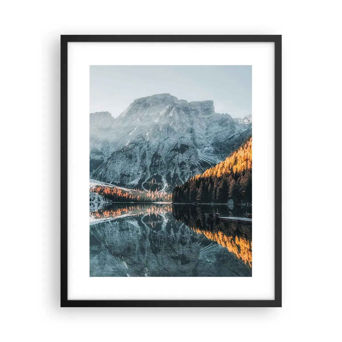 Poster in black frame - Mirror Landscape - 40x50 cm