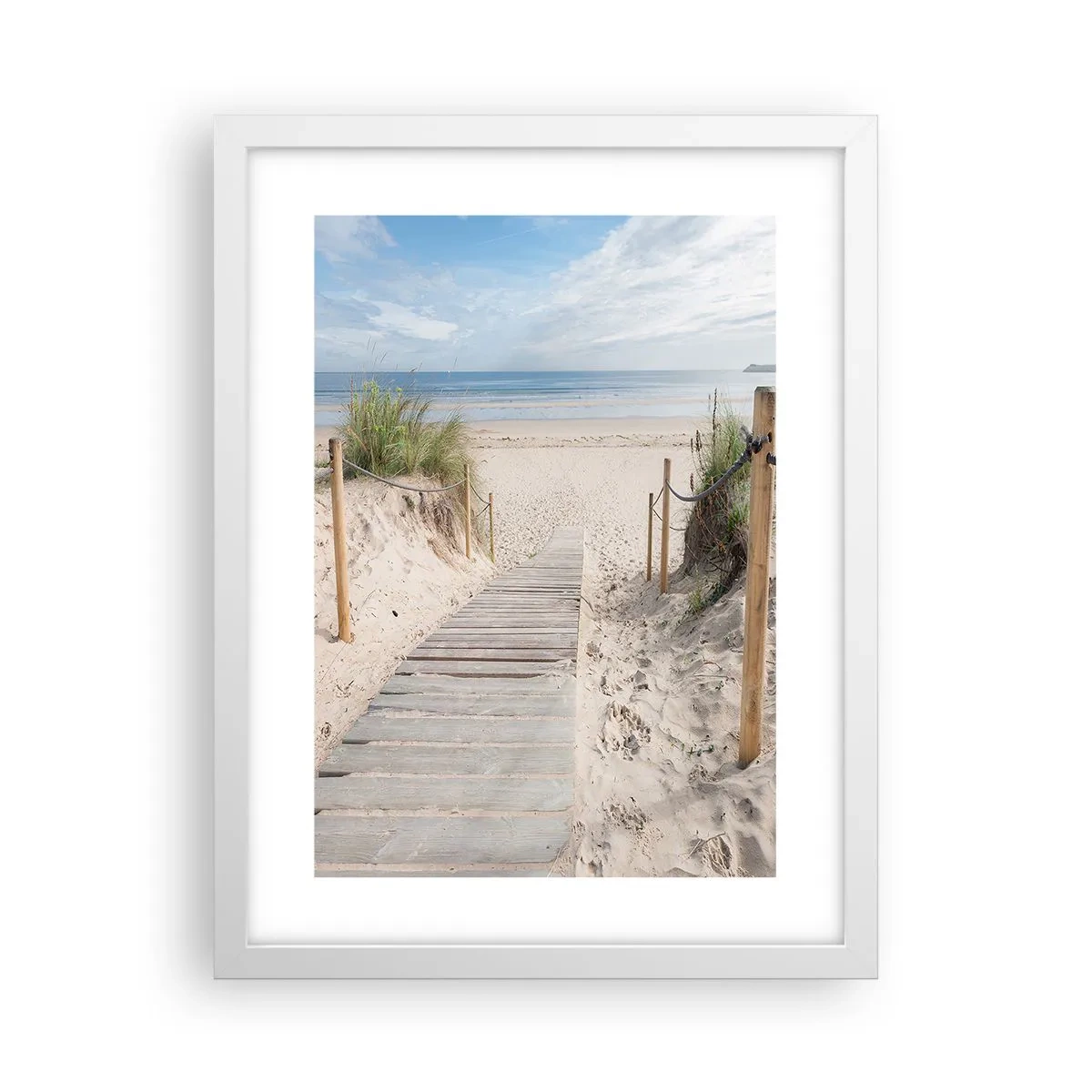 Poster in white frmae - Until the Horizon - 30x40 cm