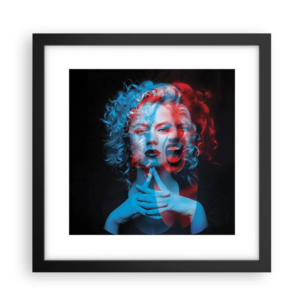 Poster in black frame - Alter Ego - 30x30 cm