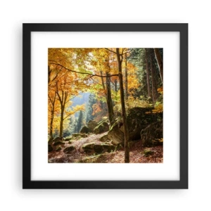 Poster in black frame - Time for Rest - 30x30 cm