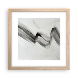 Poster in light oak frame - Casually for Fun - 30x30 cm
