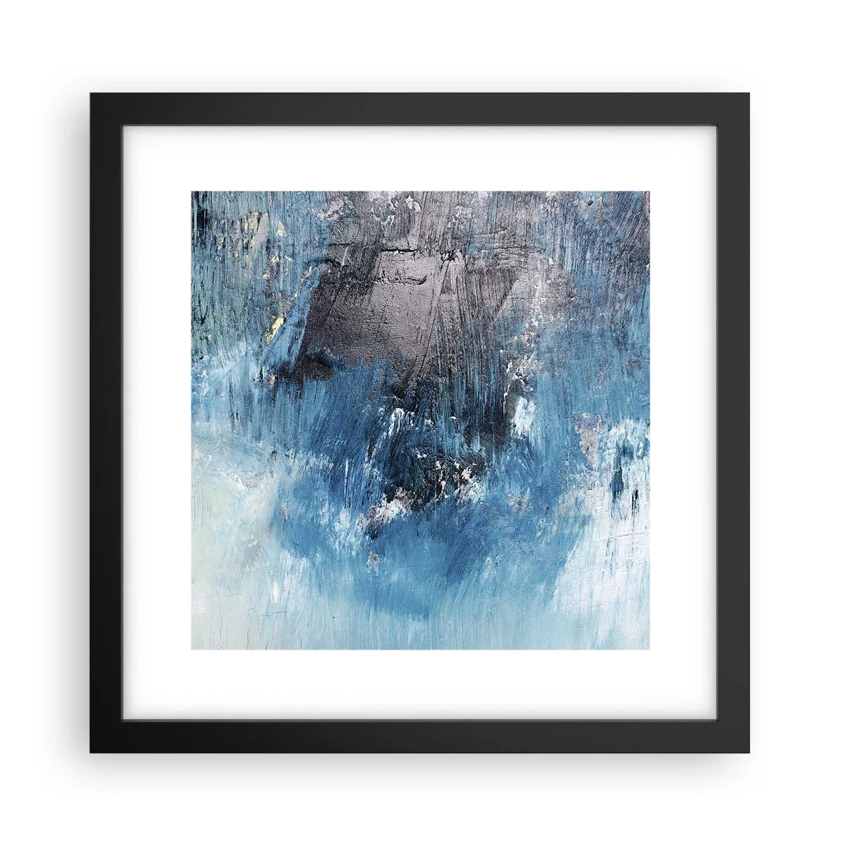 Poster in black frame - Blue Rhapsody - 30x30 cm