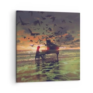 Canvas picture - Concert for Piano and Waves - 50x50 cm